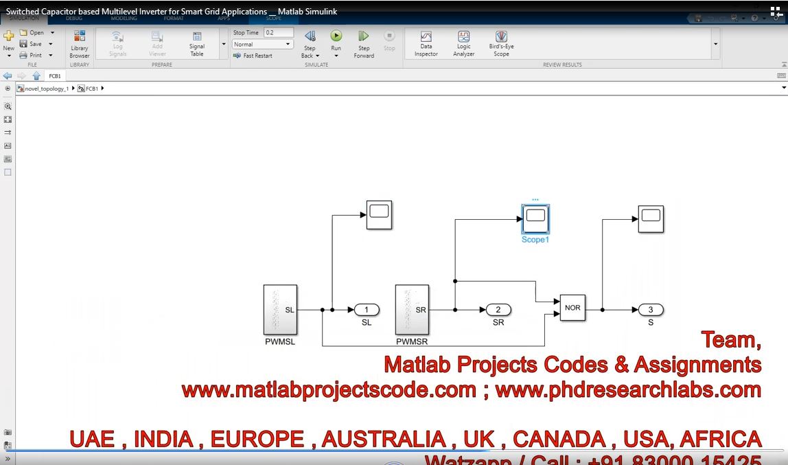 Switched Capacitor Based Multilevel Inverter For Smart Grid Applications __ Matlab Simulink project thumbnail image
