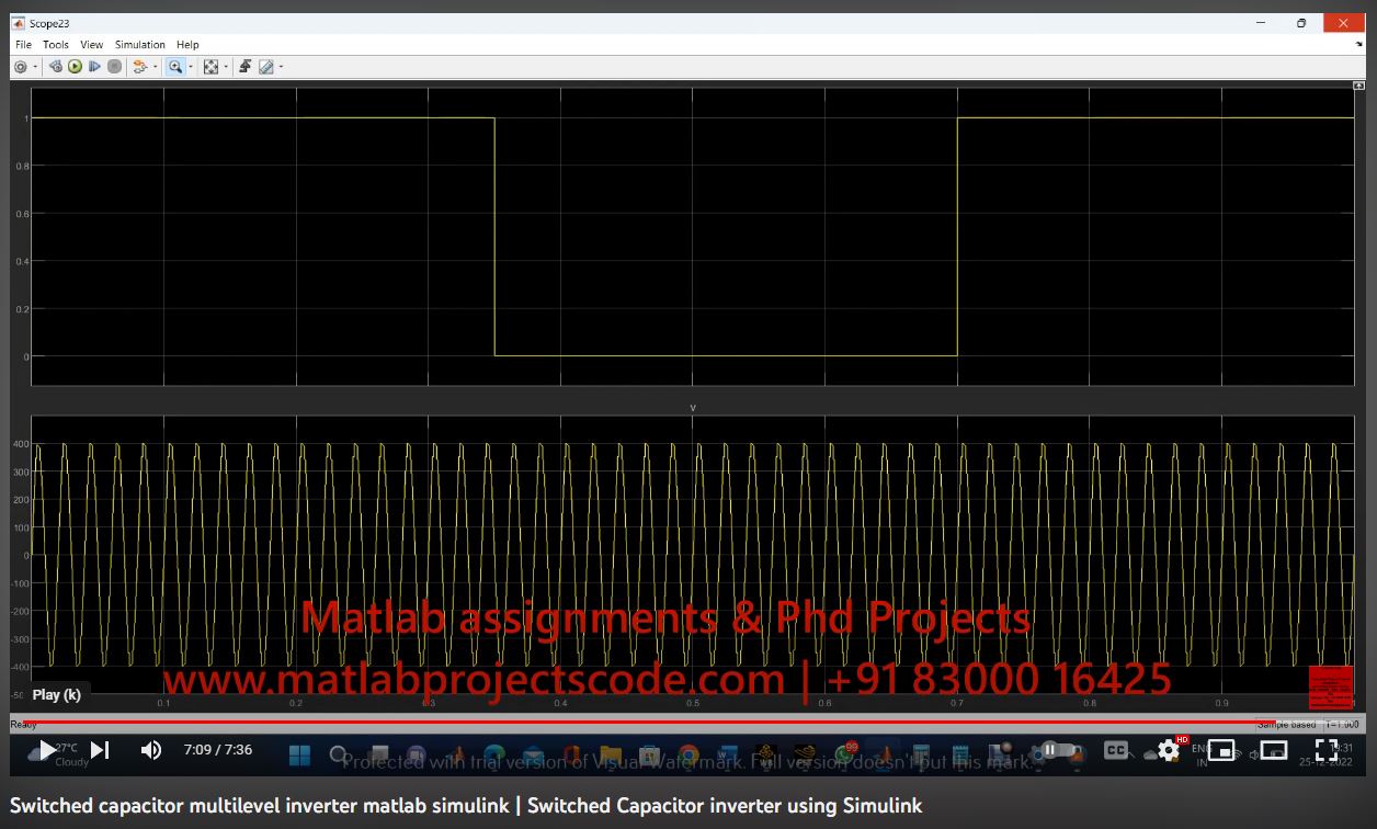 Switched Capacitor Multilevel Inverter Matlab Simulink project thumbnail image