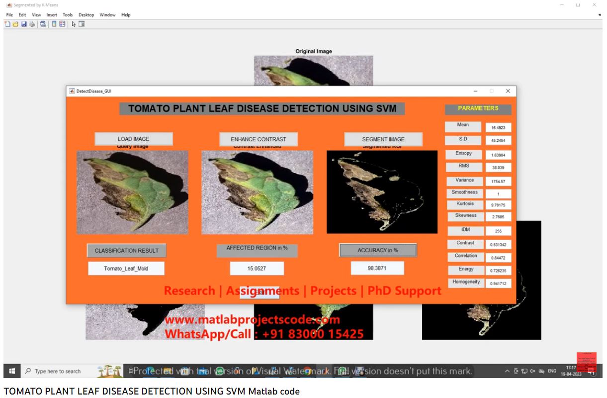 Tomato Plant Leaf Disease Detection Using Svm Matlab Code project thumbnail image