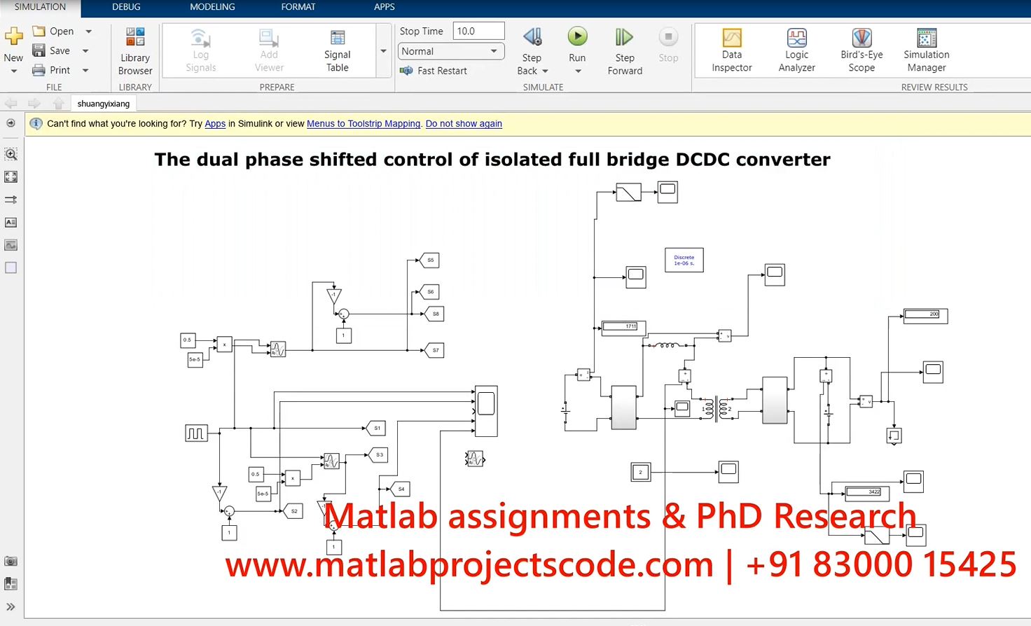 The Dual Phase Shifted Control Of Isolated Full Bridge Dcdc Converter - Electrical project thumbnail image