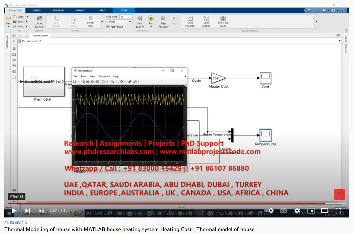 Thermal Modeling of House with MATLAB -House Heating System - Heating Cost project thumbnail image