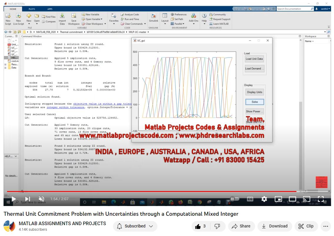 Thermal Unit Commitment Problem With Uncertainties Through A Computational Mixed Integer project thumbnail image