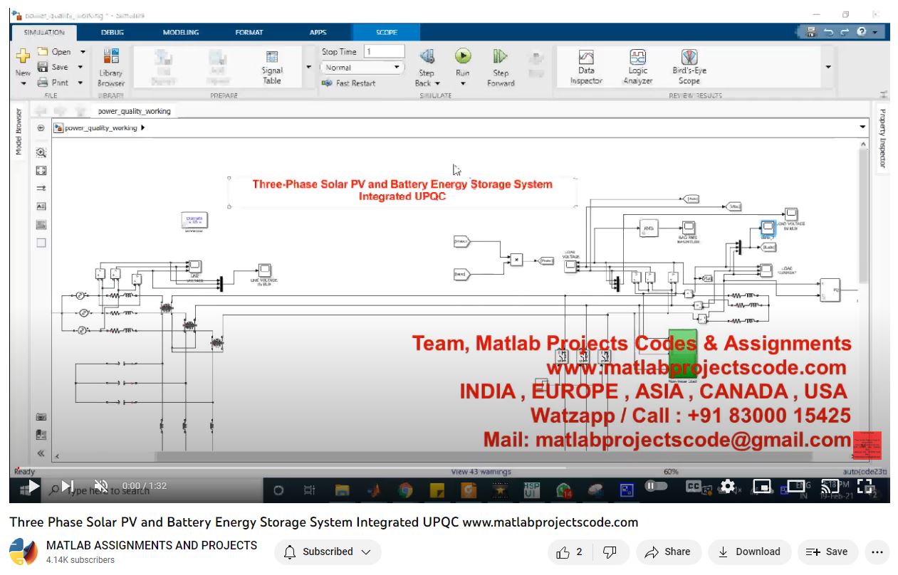 Three Phase Solar Pv And Battery Energy Storage System Integrated Upqc project thumbnail image