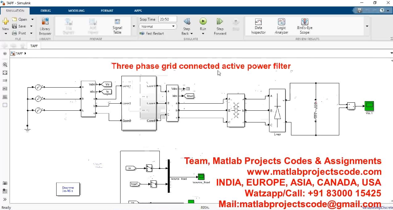 Three Phase Grid Connected Active Power Filter project thumbnail image
