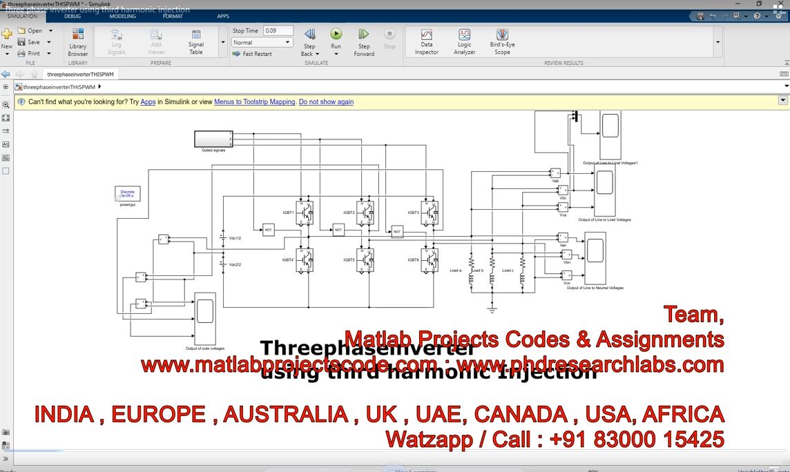 Three Phase Inverter Using Third Harmonic Injection project thumbnail image