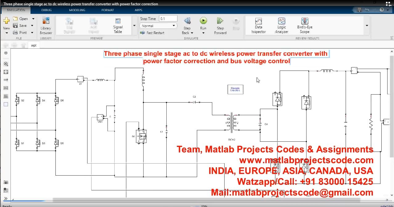 Three Phase Single Stage Ac To Dc Wireless Power Transfer Converter With Power Factor Correction project thumbnail image