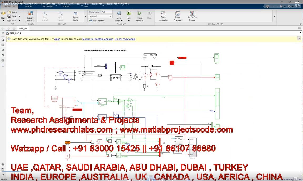Three Phase Six Switch Pfc Simulation _ Matlab Simulink _ Pfc Simulink _ Simulink Projects project thumbnail image