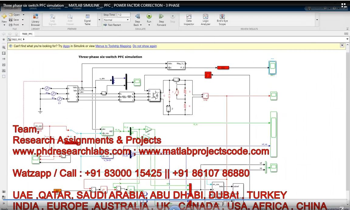 Three Phase Six Switch Pfc Simulation __ Matlab Simulink __ Pfc _ Power Factor Correction - 3 Phase project thumbnail image