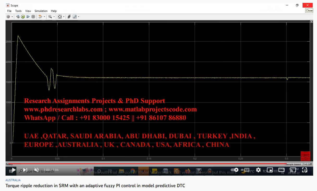 Torque Ripple Reduction in SRM with an Adaptive Fuzzy PI Control in Model Predictive DTC project thumbnail image