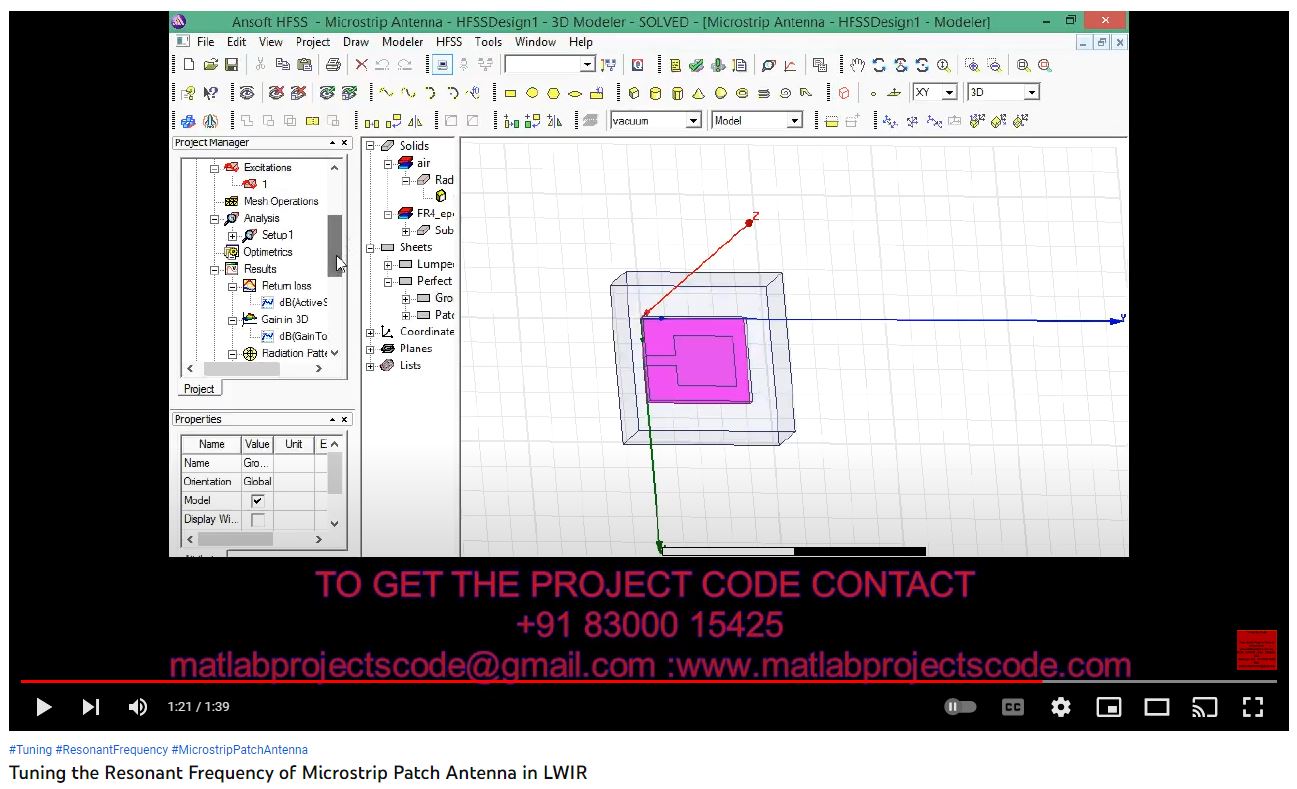 Tuning the Resonant Frequency of Microstrip Patch Antenna in LWIR project thumbnail image