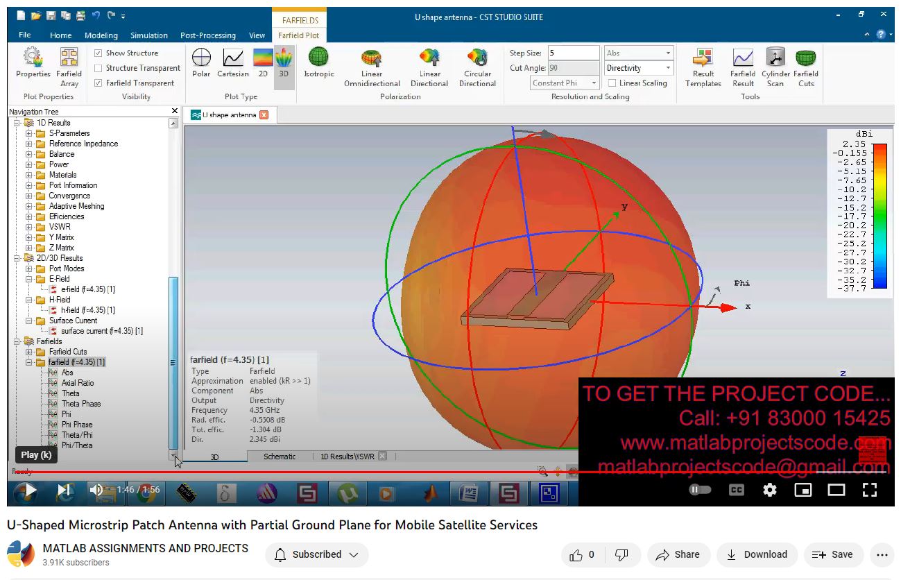 U-Shaped Microstrip Patch Antenna With Partial Ground Plane For Mobile Satellite Services project thumbnail image