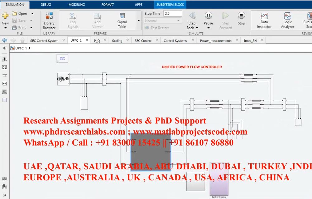 Unified Power Flow Controller _ Simulink project thumbnail image