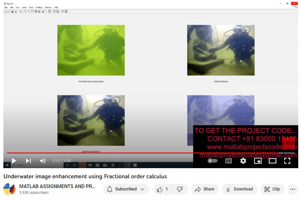Underwater Image Enhancement Using Fractional Order Calculus project thumbnail image