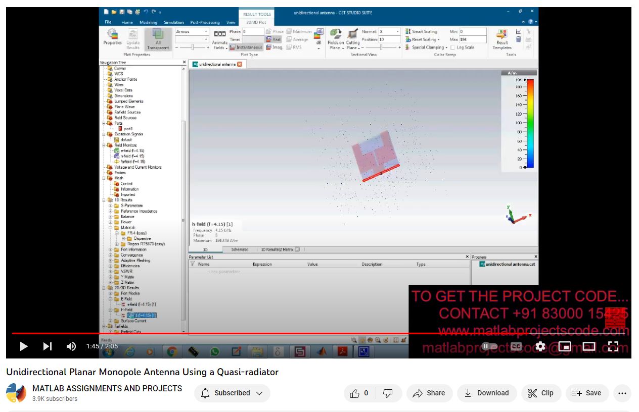 Unidirectional Planar Monopole Antenna Using A Quasi-Radiator project thumbnail image