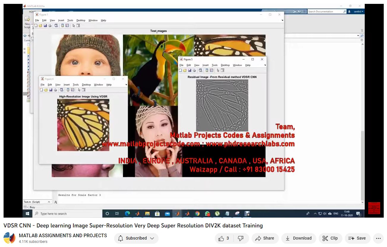 Vdsr Cnn - Deep Learning Image Super-Resolution Very Deep Super Resolution Div2K Dataset Training-Matlab Simulink-Electrical Assignments-Projects-Phd Research project thumbnail image
