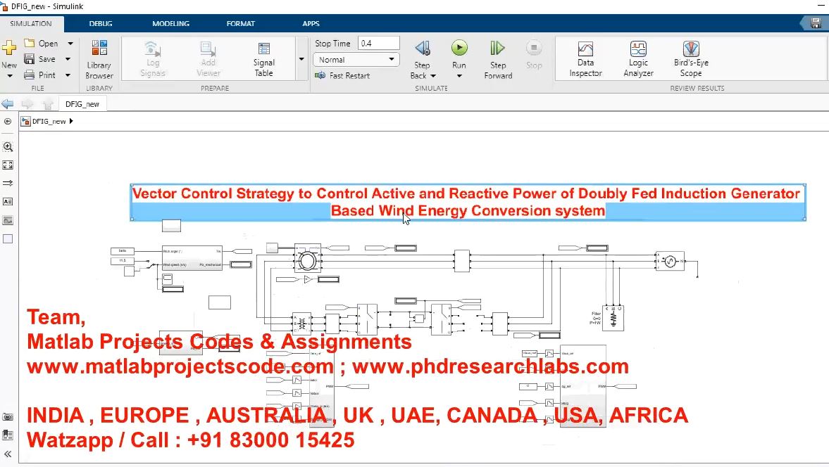 Vector Control Strategy To Control Active And Reactive Power Of Doubly Fed Induction Generator Based project thumbnail image