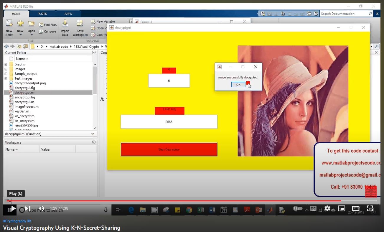 Visual Cryptography using K-N-Secret-Sharing project thumbnail image