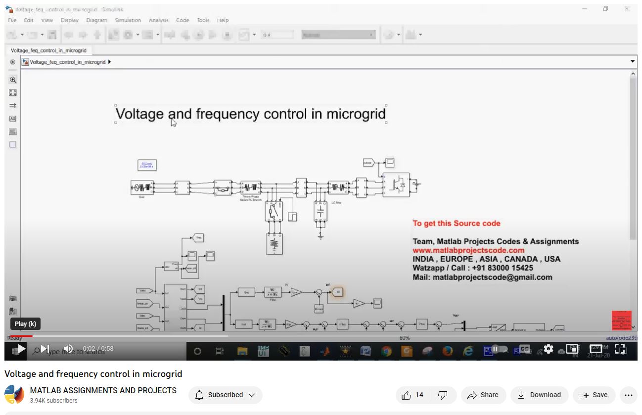 Voltage And Frequency Control In Microgrid project thumbnail image
