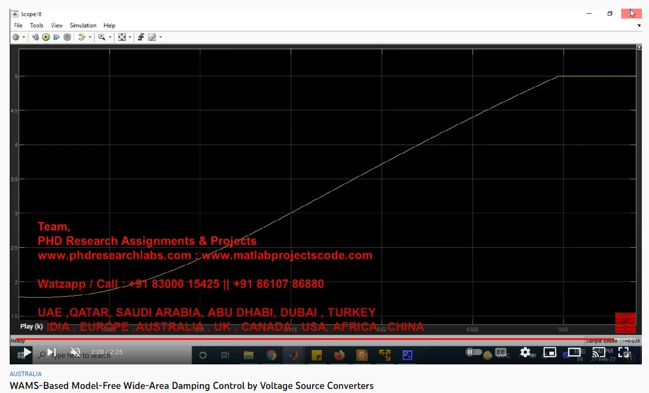 WAMS-based Model-Free Wide-Area Damping Control by Voltage Source Converters project thumbnail image