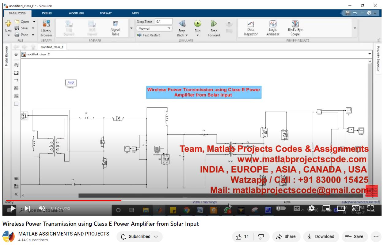 Wireless Power Transmission Using Class E Power Amplifier From Solar Input project thumbnail image