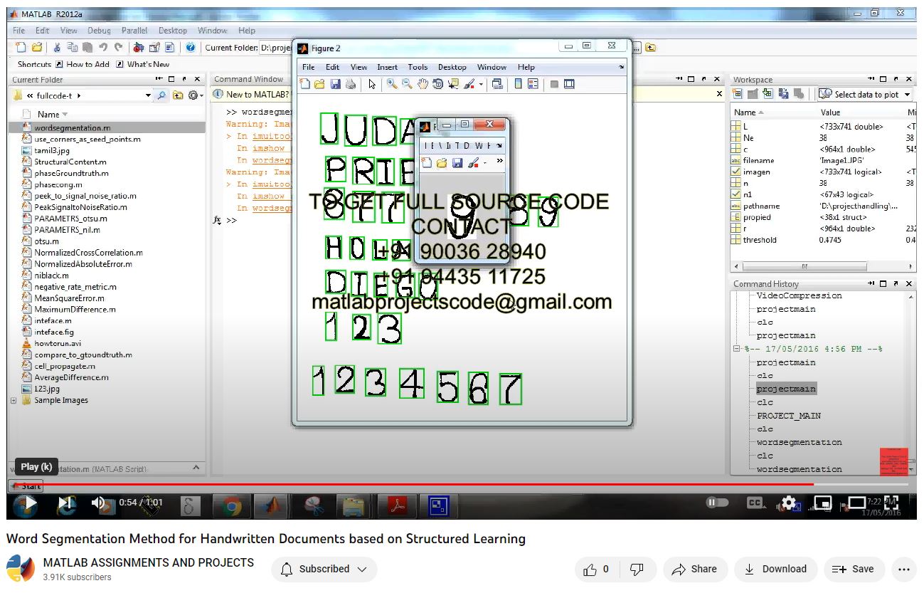 Word Segmentation Method For Handwritten Documents Based On Structured Learning project thumbnail image