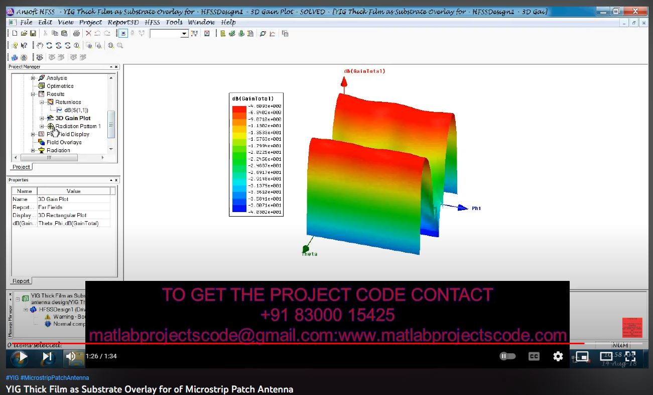 YIG Thick Film as Substrate Overlay for of Microstrip Patch Antenna project thumbnail image