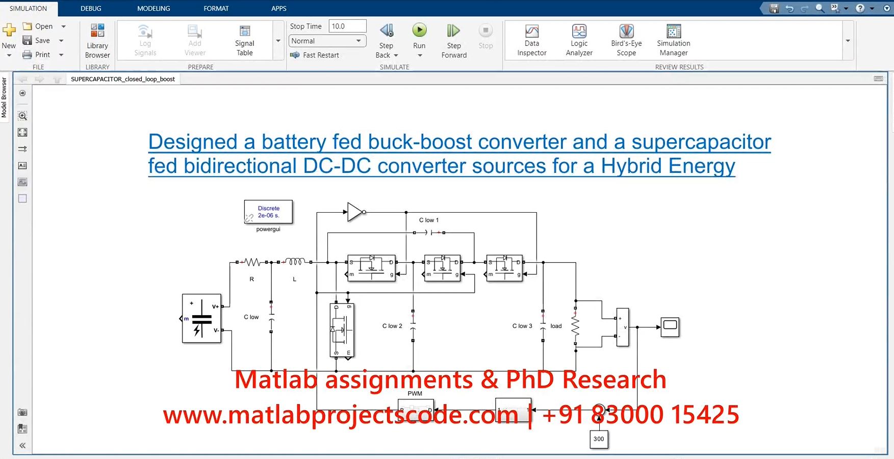 Battery Fed Buck-Boost Converter And A Supercapacitor Fed Bidirectional Dc-Dc Converter Sources For A Hybrid Energy Vehicle project thumbnail image