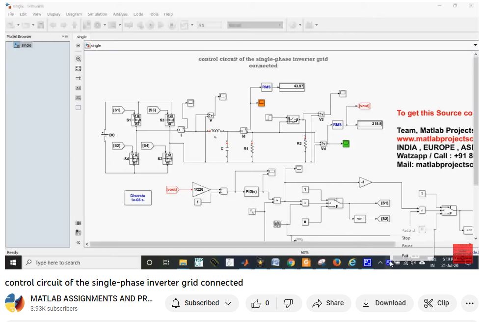 Control Circuit Of The Single-Phase Inverter Grid Connected project thumbnail image