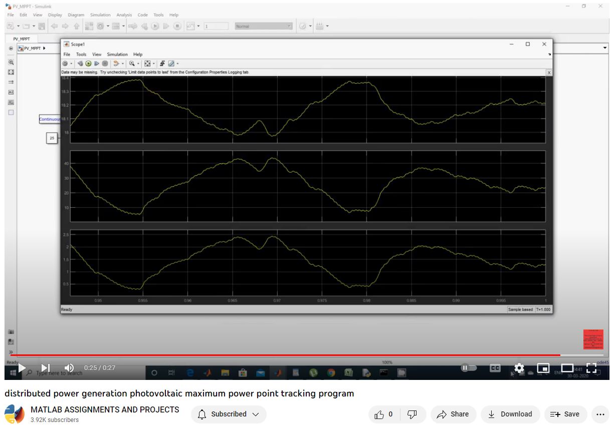 Distributed Power Generation Photovoltaic Maximum Power Point Tracking Program project thumbnail image