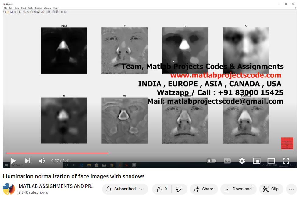 Illumination Normalization Of Face Images With Shadows project thumbnail image