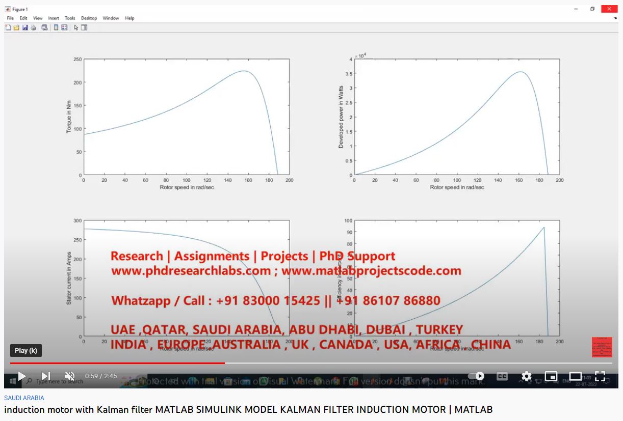 Induction Motor with Kalman Filter- MATLAB SIMULINK MODEL KALMAN FILTER INDUCTION MOTOR-MATLAB SIMULINK Assignments project thumbnail image