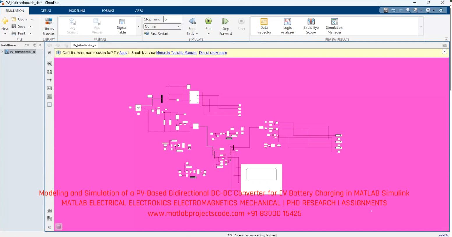 Pv-Based-Bidirectional-Dc-Dc-Converter-Ev-Battery-Charging-Matlab-Simulink project thumbnail image