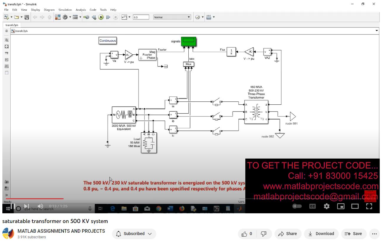 Saturatable Transformer On 500 Kv System project thumbnail image