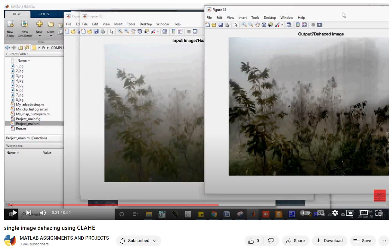 Single Image Dehazing Using Clahe project thumbnail image