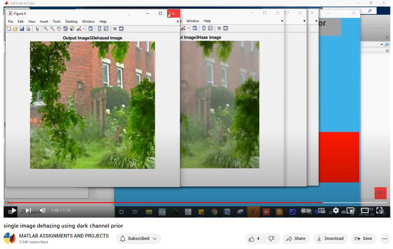 Single Image Dehazing Using Dark Channel Prior project thumbnail image