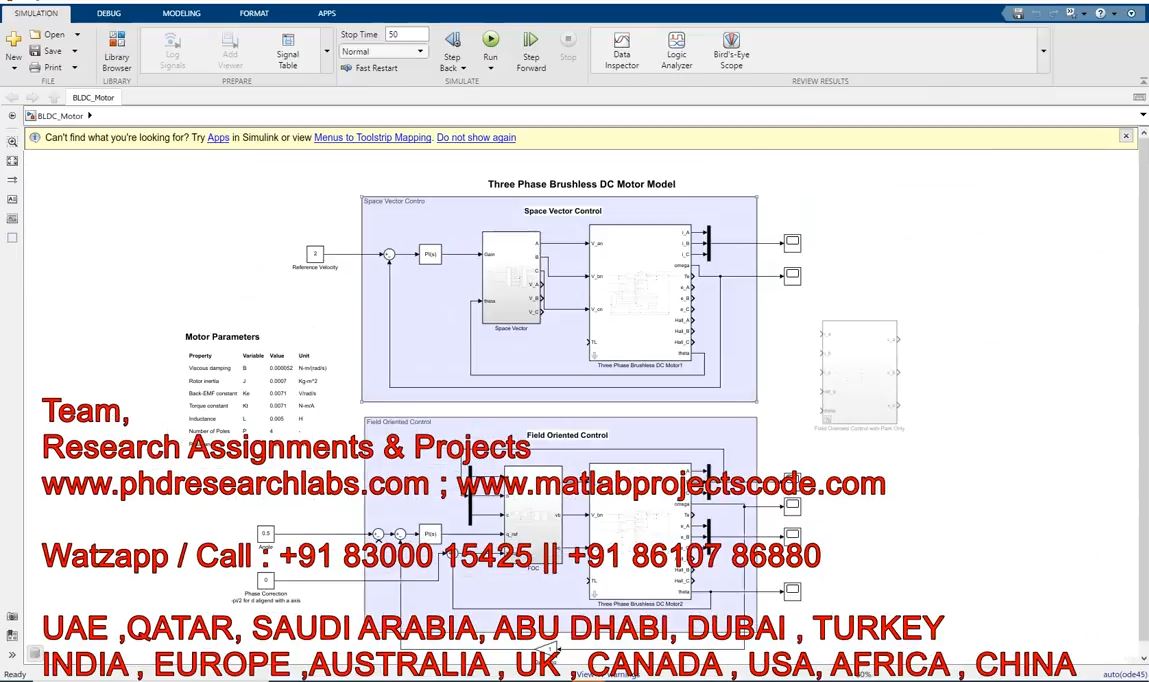 Three Phase Pmsm Bldc Motor _ Field Oriented Control _ Bldc Motor Dynamics And Control _ Bldc project thumbnail image