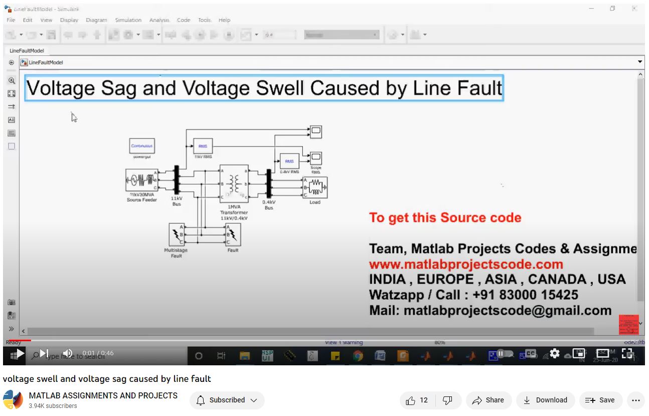 Voltage Swell And Voltage Sag Caused By Line Fault project thumbnail image